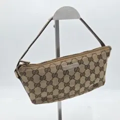 GUCCI GGキャンバス ポーチ ミニバッグ 0391147 - メルカリ