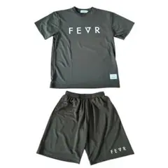 FEVR フォーエバー ドライTシャツ ショートパンツ 上下セット オリーブ M