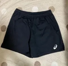 アシックス ブラック XL ハーフパンツ
