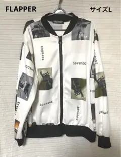 FLAPPER フォトプリント ジャケット　レディース サイズL 未使用