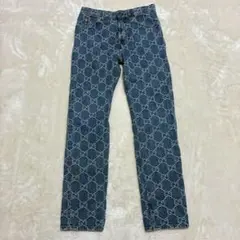 新品未使用】グッチ ジャンボ GG総柄デニム ショートパンツ 674371 