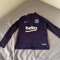 【希少】00s FCバルセロナ トレーニングシャツ ネイビー NIKE y2k 00s NIKE ナイキ 08-09 バルセロナ トレーニングシャツ メッシ