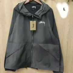 【希少入手困難】ステューシー　両面ロゴ入　特殊染め加工　ナイロンジャケット　XL 希少入手困難】ステューシー 両面ロゴ入 特殊染め加工 ナイロン