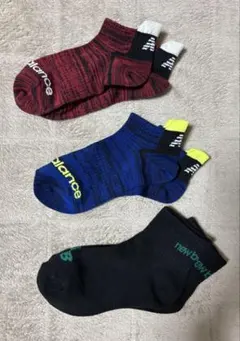 New Balance キッズ靴下 3足セット