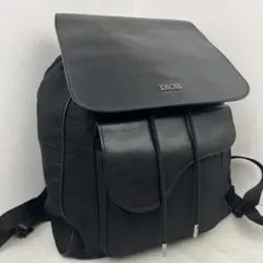 美品✨ クリスチャンディオール サドル リュック ナイロン フラップ ブラックのサムネイル