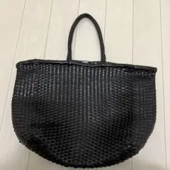 未使用級✨セントクリストファー ドラゴン レザーメッシュトートバッグ