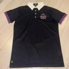 VIVA HEART黒ポロシャツ メンズ ゴルフ用