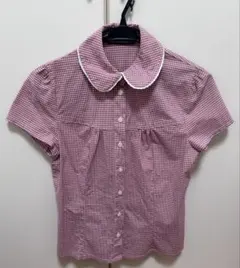 Brandy Melville トップス 半袖Tシャツ ギンガム ブラウスのサムネイル