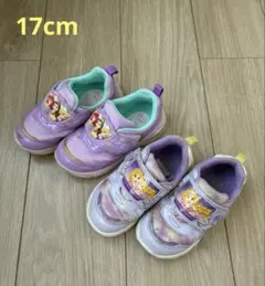スニーカー 17.0cm 2セット ディズニープリンセス ムーンスター