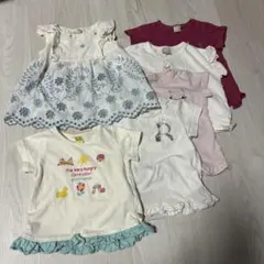 【80cm】女の子 夏服　6点まとめ売り（90サイズmoimoln1点含む）
