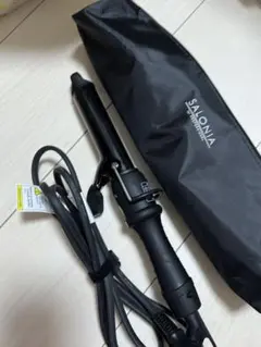 SALONIA カール、ストレート ヘアアイロン 専用ポーチ付き まとめ売り