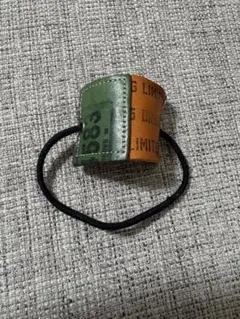 ハンドメイド　ヘアゴム　合皮