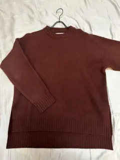 【超美品】JIL SANDER ブラウン ウールニットのサムネイル