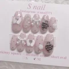 ネイルチップ ピンク マグネットネイル 星 韓国 ウィッシュコア エンジェルコア