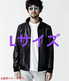 Lサイズ◎NANO UNIVERSE 羊革 ラムレザー 名作 シングルライダース