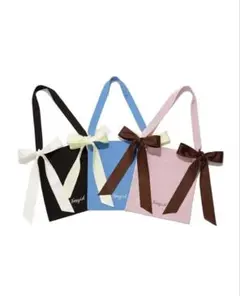 【新品未使用】FRAY I.D リボントートバッグ　ブルー