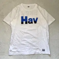 ヘリーハンセン Tシャツ 半袖 フロントロゴ シンプル ホワイト L