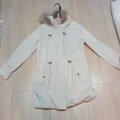ファー付き モッズコート ベージュサイズ（M）