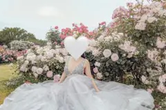 ビーズ装飾 ウェディング　前撮り　ステージ　演奏会　パーティードレス