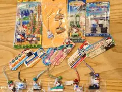 M*1様 【未使用】鉄道など交通関連　キティちゃんストラップ10個セット
