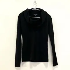 GAP★長袖襟デザインカットソーブラックSサイズ