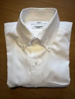 UNIQLO スーパーノンアイロン スリムフィット ホワイトシャツ S