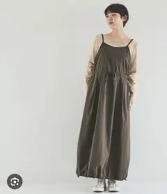 Crisp ナイロンバルーンキャミワンピース