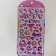 【正規品】サンリオ コットンパフィーシール キティ ボンボンドロップシール