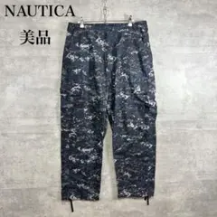美品　NAUTICA トゥービッグデジタルカモカーゴパンツ L デジカモ　人気のサムネイル
