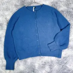 Vanilla studio【3L】カーディガン　ブルー　大きいサイズ　秋冬