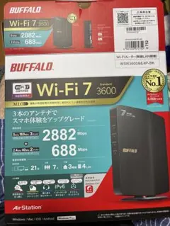 BUFFALO Wi-Fi 7 ルーター WSR3600BE4P-BK