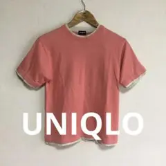 UNIQLO コーラルピンク 半袖Tシャツ S
