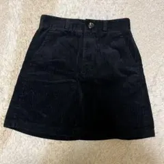 コーデュロイ ブラック ミニスカート