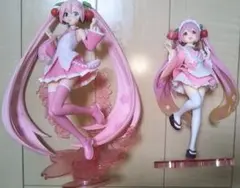 桜ミク　フィギュア2体セット