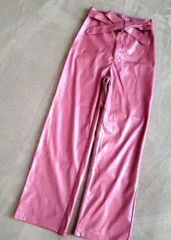 ⭐在庫大処分セール⭐SHEIN レディース　レザーパンツ　ブラウン　S　即日発送