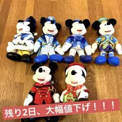 ディズニー　ミッキーぬいぐるみ 6体セット