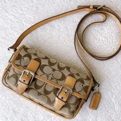 COACH コーチ ショルダーバッグ シグネチャー バックル 茶 Y2K - メルカリ