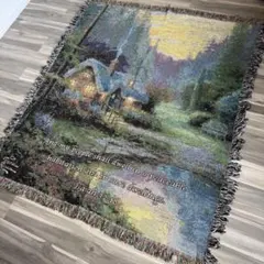 USA製】光の画家Thomas Kinkade ラグマット タペストリー 雑貨 - メルカリ