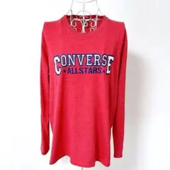 CONVERSE ALLSTARS 長袖Tシャツ　カットソー レッド LLのサムネイル