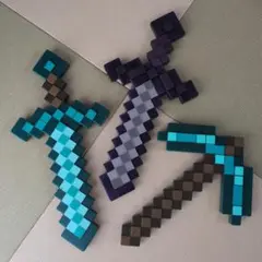 【マインクラフト】大人気！！剣 ツルハシ 3本セット