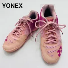 YONEX　パワークッション　バドミントンシューズ　スニーカー　ピンク/桃色のサムネイル