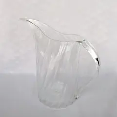 チェコ購入 ピッチャー ガラス製 流線型 1.2Lフラワーベース 花瓶