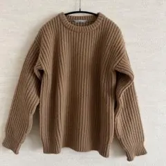 Crista seya オーバーサイズキャメルニット　XS