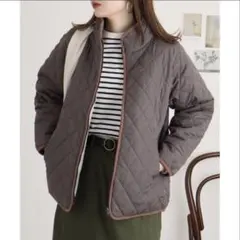 キルト　裏ボア　ジャケット　コート