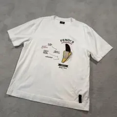 フェンディ　FENDI 半袖Tシャツ　XLサイズ　バナナ　白　半袖のサムネイル