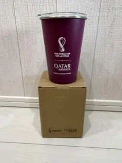 【新品・非売品】カタール航空 × W杯 2022 限定コラボステンレスタンブラー