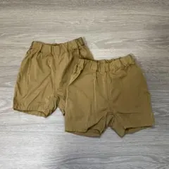 ショートパンツ　80cm 無印良品　2枚セット 双子