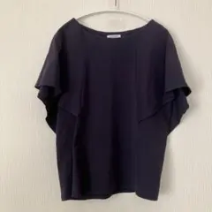 URBAN RESEARCH ネイビー フレアスリーブ Tシャツ