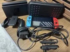 Nintendo Switch 本体 ネオンブルー/ネオンレッド ケース付 箱無