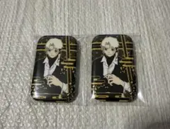 ジャンプフェスタ 漣伯理 カグラバチ 蒔絵風 スクエア缶バッジ